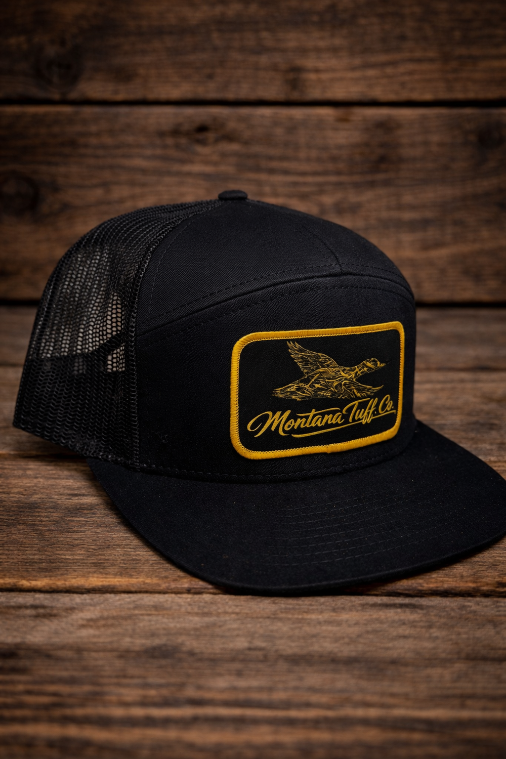 Marsh Gold Patched 7 Panel Hat