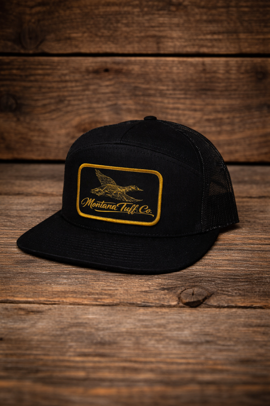 Marsh Gold Patched 7 Panel Hat